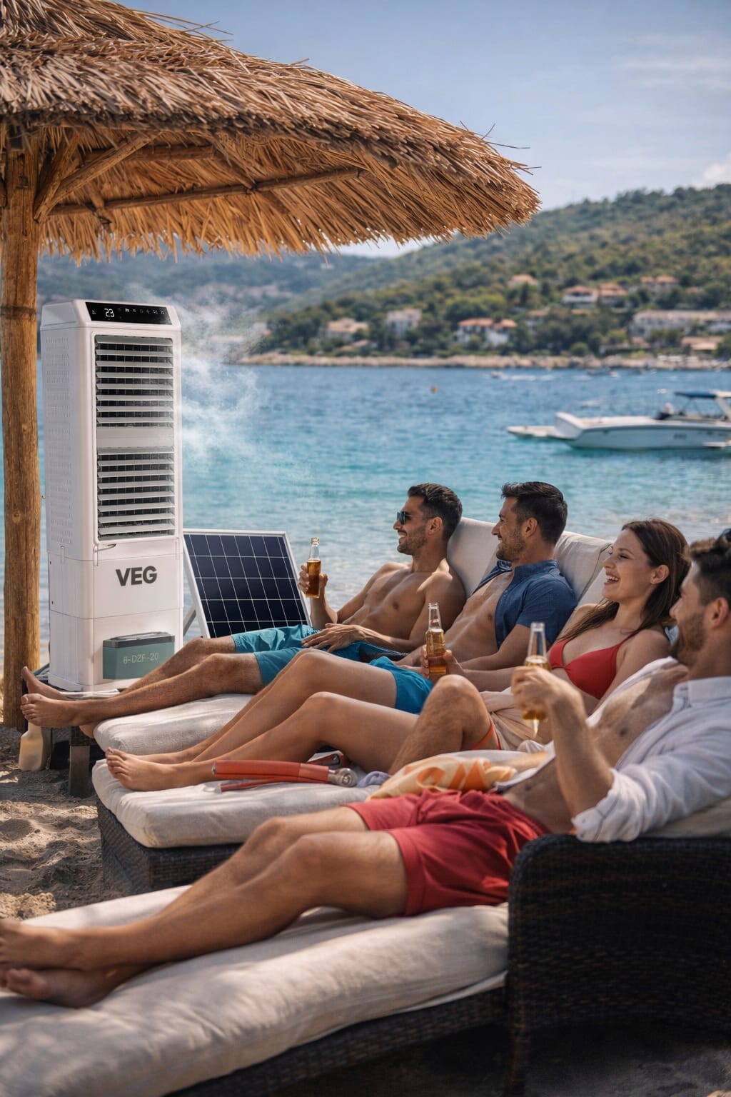 VEG Solar Pro 90 - Solar Set (including Solar Panel) - For Restaurants, Business & large halls