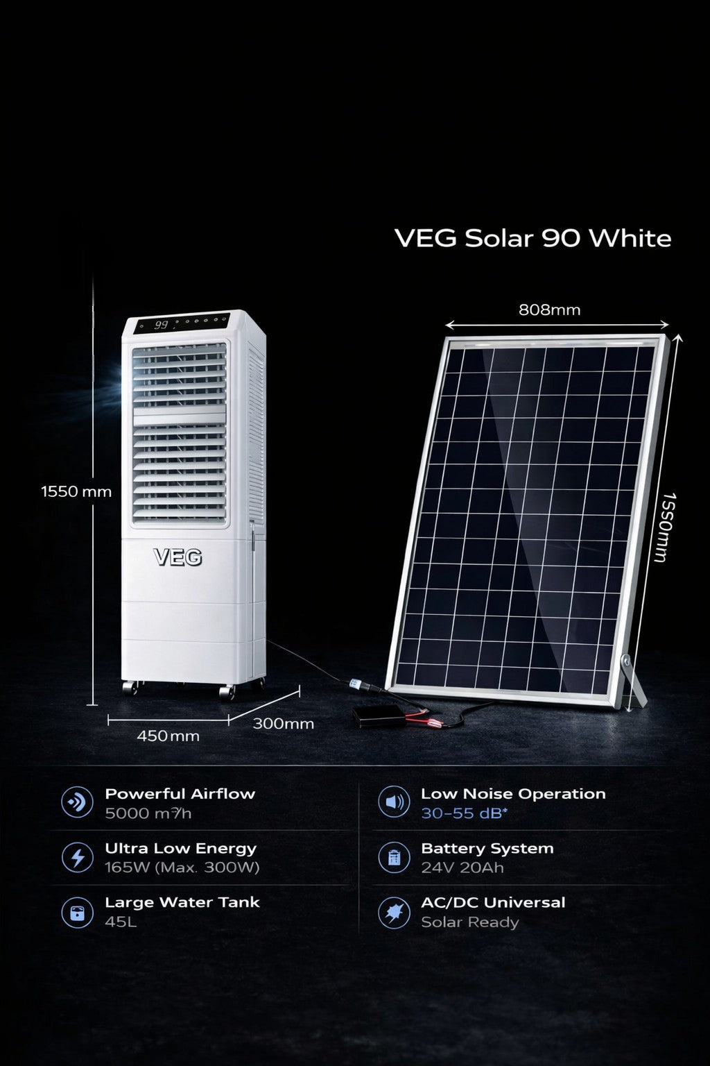 Solar 90 (Solar) - For Restaurants, Business & large halls