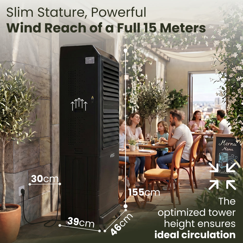 VEG Signature Tower – Akkuversion – Für Restaurants, Unternehmen & große Hallen