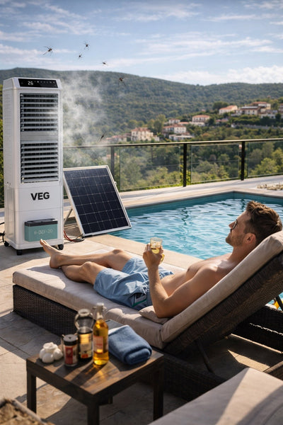 VEG Solar Pro 90 - Solar Set (including Solar Panel) - For Restaurants, Business & large halls