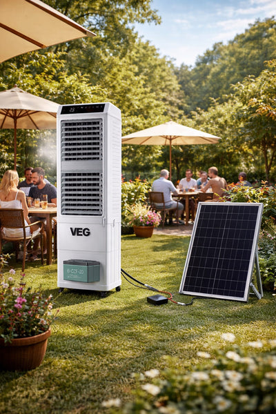 VEG Solar Pro 90 - Solar Set (including Solar Panel) - For Restaurants, Business & large halls