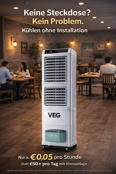 VEG Solar Pro 90 - Solar Set (including Solar Panel) - For Restaurants, Business & large halls